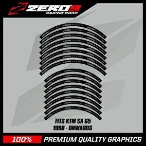KTM ���� �f�J�[�� SX 65 14 / 12 MX ���g�N���X �O���t�B�b�N �f�J�[�� BLK /GRY KTM Rim Decals SX 65 14 / 12 MX Motocross Graphics Decals BLK /GRY �y���s�A���i�z