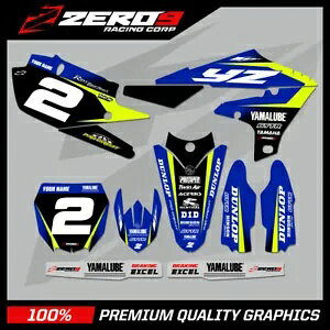 カスタム MX グラフィックス キット: ヤマハ YZ YZF 125 - 450 モトクロス - プライム ブルー/イエロー F CUSTOM MX GRAPHICS KIT : YAMAHA YZ YZF 125 - 450 MOTOCROSS - PRIME BLU/YEL-F