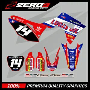 カスタム MX グラフィックス キット: HONDA CR CRF モトクロス グラフィックス 125-450 / LUCAS OILS Custom MX Graphics Kit: HONDA CR CRF Motocross Graphics 125-450 / LUCAS OILS