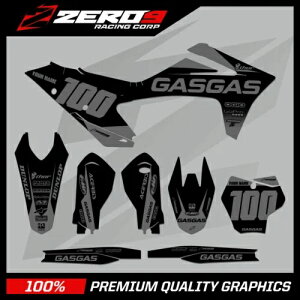 JX^ MX OtBbNLbg: GASGAS gNX MC EC 2021 - 2022 ubN BLK / O[ CUSTOM MX GRAPHICS KIT: GASGAS MOTOCROSS MC EC 2021 - 2022 BLOCK BLK / GRY