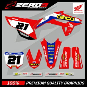 �J�X�^�� MX �O���t�B�b�N�X �L�b�g: HONDA CR CRF ���g�N���X �O���t�B�b�N�X 125-450 / GEICO SKEW BLU Custom MX Graphics Kit: HONDA CR CRF Motocross Graphics 125-450 / GEICO SKEW BLU �y���s�A���i�z