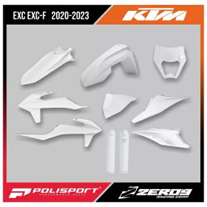 KTM �v���X�`�b�N�L�b�g EXC / EXC-F / XC-W 2020-2023 ENDURO �t�H�[�N�K�[�h�t�� �z���C�g KTM PLASTICS KIT EXC / EXC-F / XC-W 2020-2023 ENDURO INCLUDES FORK GUARDS WHITE