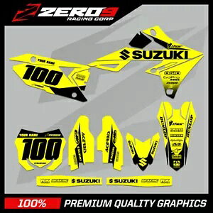 �J�X�^�� MX �O���t�B�b�N�X �L�b�g: SUZUKI RM RMZ 125 - 450 - �u���b�N�C�G���[/BLK Custom MX Graphics Kit: SUZUKI RM RMZ 125 - 450 - BLOCK YEL/BLK �y���s�A���i�z