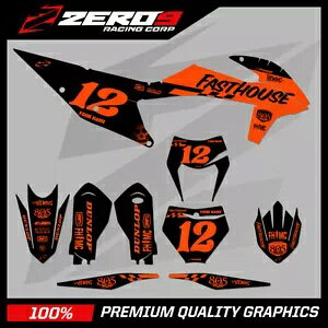 �J�X�^�� MX �O���t�B�b�N�X �L�b�g: KTM SX SXF EXC EXCF XC XCW 125-500 - FAST/H BLK/ORA Custom MX Graphics Kit: KTM SX SXF EXC EXCF XC XCW 125-500 - FAST/H BLK/ORA �y���s�A���i�z