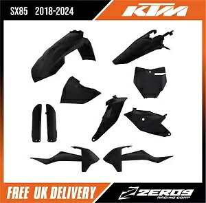 KTM �v���X�`�b�N�L�b�g SX85 2018-24 GASGAS MC85 2021-24 �t�H�[�N�K�[�h�u���b�N�t�� KTM PLASTICS KIT SX85 2018-24 GASGAS MC85 2021-24 INCLUDES FORK GUARDS BLACK