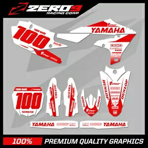 �J�X�^�� MX �O���t�B�b�N�X �L�b�g: ���}�n YZ YZF 125 - 450 - �u���b�N �z���C�g/���b�h Custom MX Graphics Kit: YAMAHA YZ YZF 125 - 450 - BLOCK WHITE/RED �y���s�A���i�z