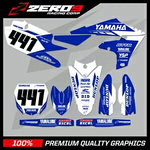 �J�X�^�� MX �O���t�B�b�N�X �L�b�g: ���}�n YZ YZF 125 - 450 ���g�N���X - �t���[ �u���[/WHI CUSTOM MX GRAPHICS KIT : YAMAHA YZ YZF 125 - 450 MOTOCROSS - FLOW BLU/WHI �y���s�A���i�z