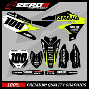 JX^ MX OtBbNX Lbg : }n YZ YZF 125 - 450 gNX - f^ BLK/YEL-F CUSTOM MX GRAPHICS KIT : YAMAHA YZ YZF 125 - 450 MOTOCROSS - DELTA BLK/YEL-F