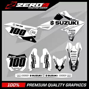 �J�X�^�� MX �O���t�B�b�N�X �L�b�g: SUZUKI RM RMZ 125 - 450 - BLOCK WHI/BLK Custom MX Graphics Kit: SUZUKI RM RMZ 125 - 450 - BLOCK WHI/BLK �y���s�A���i�z