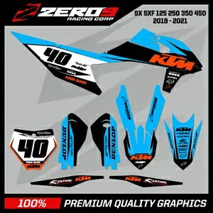 カスタム MX グラフィックス キット: KTM SX SXF EXC EXCF XC XCW 125-500 - PRIME BLK/BLU Custom MX Graphics Kit: KTM SX SXF EXC EXCF XC XCW 125-500 - PRIME BLK/BLU