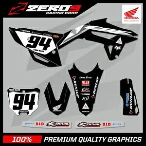 JX^ MX OtBbNX Lbg: HONDA CR CRF gNX OtBbNX 125-450 / ROCZEN 21 BLK Custom MX Graphics Kit: HONDA CR CRF Motocross Graphics 125-450 / ROCZEN 21 BLK
