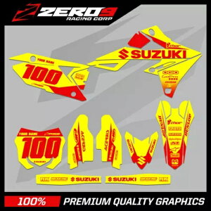 �J�X�^�� MX �O���t�B�b�N�X �L�b�g: SUZUKI RM RMZ 125 - 450 - �u���b�N�C�G���[/���b�h Custom MX Graphics Kit: SUZUKI RM RMZ 125 - 450 - BLOCK YEL/RED �y���s�A���i�z