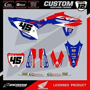 z_ gNX OtBbN Lbg JX^ MX OtBbN fJ[ CR CRF ZNg u[ HONDA MOTOCROSS GRAPHICS KIT CUSTOM MX GRAPHICS DECALS CR CRF SECT BLU