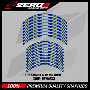 }n  fJ[ YZ 85 19 C` / 16 C` rbO zC[ MX gNX OtBbNX BLU / YEL-F YAMAHA Rim Decals YZ 85 19" / 16" Big Wheel MX Motocross Graphics BLU / YEL-F