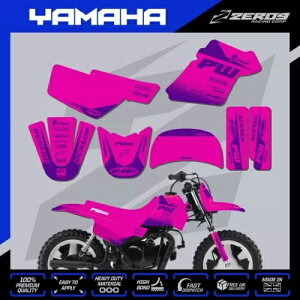 }n PW 50 OtBbN Lbg s[EB[ fJ[ ~j oCN XebJ[ ubN PNK/PRP YAMAHA PW 50 GRAPHICS KIT PEEWEE DECAL MINI BIKE STICKER BLOK PNK/PRP
