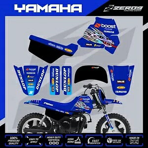 }n PW 50 OtBbN Lbg s[EB[ fJ[ ~j oCN XebJ[ gC u[Xg u[ YAMAHA PW 50 GRAPHICS KIT PEEWEE DECAL MINI BIKE STICKER TROY BOOST BLU