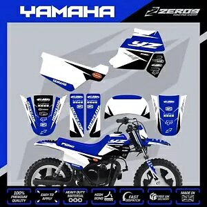 }n PW 50 OtBbN Lbg s[EB[ fJ[ ~j oCN XebJ[ [T[ u[/zCg YAMAHA PW 50 GRAPHICS KIT PEEWEE DECAL MINI BIKE STICKER RACER BLU/WHI