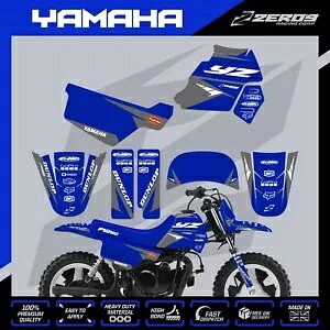 }n PW 50 OtBbN Lbg s[EB[ fJ[ ~j oCN XebJ[ [T[ u[/O[ YAMAHA PW 50 GRAPHICS KIT PEEWEE DECAL MINI BIKE STICKER RACER BLU/GRY
