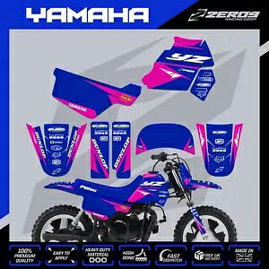 }n PW 50 OtBbN Lbg s[EB[ fJ[ ~j oCN XebJ[ [T[ u[/PNK YAMAHA PW 50 GRAPHICS KIT PEEWEE DECAL MINI BIKE STICKER RACER BLU/PNK