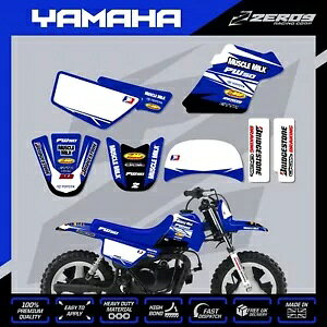}n PW 50 OtBbNXLbg s[EB[ fJ[ ~j oCN XebJ[ M/~N u[ YAMAHA PW 50 GRAPHICS KIT PEEWEE DECAL MINI BIKE STICKER M/MILK BLU