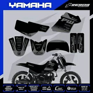 }n PW 50 OtBbNXLbg s[EB[ fJ[ ~j oCN XebJ[ ubN BLK/GRY YAMAHA PW 50 GRAPHICS KIT PEEWEE DECAL MINI BIKE STICKER BLOK BLK/GRY