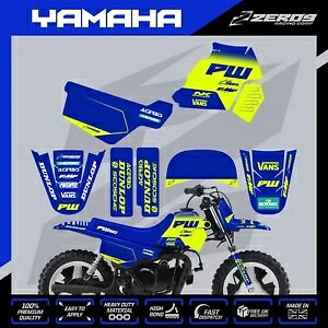 }n PW 50 OtBbN Lbg s[EB[ fJ[ ~j oCN XebJ[ tbNX u[ YAMAHA PW 50 GRAPHICS KIT PEEWEE DECAL MINI BIKE STICKER FLEX BLUE