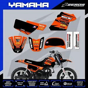 }n PW 50 OtBbNXLbg s[EB[ fJ[ ~j oCN XebJ[ M/~N ORG YAMAHA PW 50 GRAPHICS KIT PEEWEE DECAL MINI BIKE STICKER M/MILK ORG
