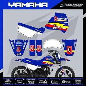 }n PW 50 OtBbN Lbg s[EB[ fJ[ ~j oCN XebJ[ `FU[tB[h u[ YAMAHA PW 50 GRAPHICS KIT PEEWEE DECAL MINI BIKE STICKER CHESERFIELD BLU