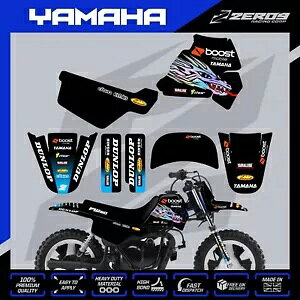 }n PW 50 OtBbN Lbg s[EB[ fJ[ ~j oCN XebJ[ gC u[Xg BLK YAMAHA PW 50 GRAPHICS KIT PEEWEE DECAL MINI BIKE STICKER TROY BOOST BLK