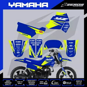 }n PW 50 OtBbN Lbg s[EB[ fJ[ ~j oCN XebJ[ [T[ u[/CG[ YAMAHA PW 50 GRAPHICS KIT PEEWEE DECAL MINI BIKE STICKER RACER BLU/YEL
