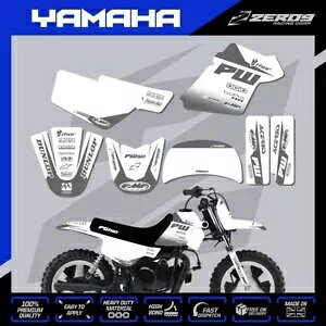 }n PW 50 OtBbN Lbg s[EB[ fJ[ ~j oCN XebJ[ ubN zCg/O[ YAMAHA PW 50 GRAPHICS KIT PEEWEE DECAL MINI BIKE STICKER BLOK WHI/GRY