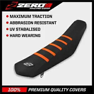 KTM ���g�N���X ���u�O���b�p�[ �V�[�g�J�o�[ SX50 2009-2015 BLK BLK ORA KTM Motocross Ribbed Gripper Seat Cover SX50 2009-2015 BLK BLK ORA �y���s�A���i�z