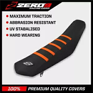 KTM gNX uObp[ V[gJo[ SX85 2013-2017 BLK BLK ORA KTM Motocross Ribbed Gripper Seat Cover SX85 2013-2017 BLK BLK ORA