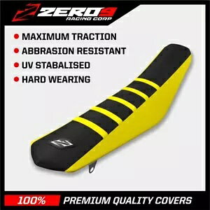 SUZUKI RMZ uObp[V[gJo[: RMZ250 2019-2023ARMZ450 2018-2023 Y/BLK/Y SUZUKI RMZ Ribbed Gripper Seat Cover: RMZ250 2019-2023, RMZ450 2018-2023 Y/BLK/Y