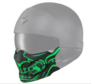 XR[sI Ro[g n[[_rbh\ pCbg X04 TC }XN O[ ÈłŌ Scorpion Covert-Harley-Davidson Pilot X04 Samurai Mask Green Glow In The Dark