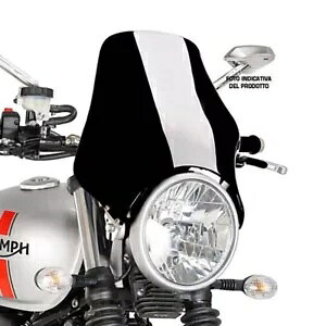 �v�C�O�t�����g�X�N���[����w�l�C�L�b�h �g���C�A���t �{���l�r��/SE 01-16 �u���b�N PUIG WINDSCREEN UNIV. NAKED TRIUMPH BONNEVILLE/SE 01-16 BLACK �y���s�A���i�z