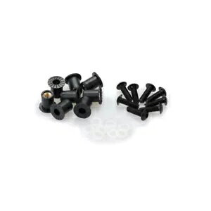 PUIG ubNA}CgXN[Lbg - COD 0957N - ۓZptSit PUIG BLACK ANODIZED SCREW KIT - COD. 0957N - Round head, hexagon socket, with Si