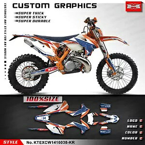 �_�[�g�o�C�N �t���r�j�[���J�X�^���X�e�b�J�[�L�b�g EXC XCW 2014 2015 2016 MX �f�J�[���p Dirt Bike Full Vinyl Custom Stickers Kit for EXC XCW 2014 2015 2016 MX Decals �y���s�A���i�z