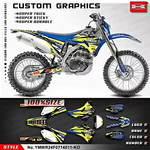 MX ShXebJ[ OtBbNLbg }n WR250F WR450F 2007-2014p MX Complete Waterproof Stickers Graphics Kit for Yamaha WR250F WR450F 2007-2014