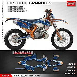 �_�[�g�o�C�N �t���r�j�[���X�e�b�J�[�L�b�g EXC XCW 2014 2015 2016 �f�J�[�� �O���t�B�b�N�p Dirt Bike Full Vinyl Stickers Kit for EXC XCW 2014 2015 2016 Decals Graphics �y���s�A���i�z