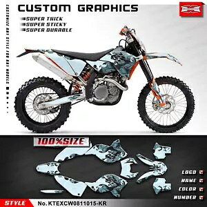 gNXhXebJ[fJ[ EXC XCW 125 250 300 350 450 500 2008-2011 Motocross Waterproof Sticker Decal for EXC XCW 125 250 300 350 450 500 2008-2011