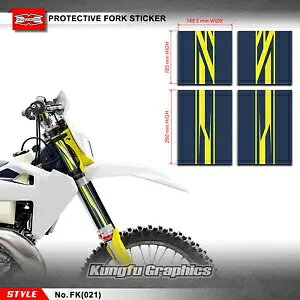 tgTXyVfR[VMXfJ[XebJ[ZbgbvLbg}n_[goCNp Front Suspension Decoration MX Decal Sticker Set Wraps Kit for Yamaha Dirt Bike