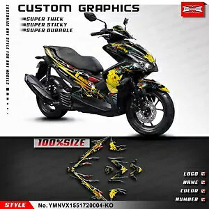 �o�C�N�t���X�e�b�J�[�O���t�B�b�N�L�b�g Yamaha AEROX NVX 155 NVX155 2017-2020�p Motorbike Full Sticker Graphics Kit for Yamaha AEROX NVX 155 NVX155 2017-2020 �y���s�A���i�z