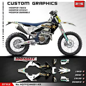 [VOOtBbNXebJ[Zbg TE150 TE250 TE300 FE350 FE450 FE501 2024 fRp Racing Graphics Stickers Set for TE150 TE250 TE300 FE350 FE450 FE501 2024 Deco