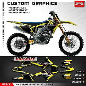 [VOOtBbNXebJ[V[g SUZUKI RMZ 250 RMZ 450 2018-2024 p Racing Graphics Sticker Sheet for SUZUKI RMZ 250 RMZ 450 2018-2024 Replaces