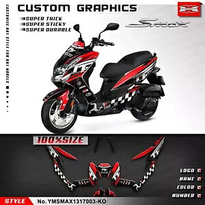 XN[^[ Rv[g rj[ XebJ[ fJ[ OtBbN Lbg }n SMAX 155 2013-2017p Scooter Complete Vinyl Sticker Decal Graphics Kit for Yamaha SMAX 155 2013-2017