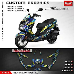 XN[^[ JX^ rj[ XebJ[ fJ[ OtBbN Lbg }n SMAX 155 2013-2017p Scooter Custom Vinyl Sticker Decal Graphics Kit for Yamaha SMAX 155 2013-2017
