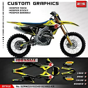 ���[�V���O�O���t�B�b�N�S���X�e�b�J�[�X�Y�L RMZ 250 RMZ 450 2018-2024 Dekor Racing Graphics Adhesive Sticker for SUZUKI RMZ 250 RMZ 450 2018-2024 Dekor �y���s�A���i�z