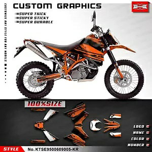 Dirtbike OtBbN XebJ[ Rv[g 950 X[p[ Gf[ 2006 2007 2008 2009 DIY Dirtbike Graphics Stickers Complete for 950 Super Enduro 2006 2007 2008 2009 DIY