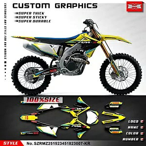 ���[�V���O�O���t�B�b�N�X�f�J�[���X�e�b�J�[�X�Y�L RMZ 250 RMZ 450 2018-2024 �A�N�Z�T���[ Racing Graphics Decals Stickers for SUZUKI RMZ 250 RMZ 450 2018-2024 Accessory �y���s�A���i�z